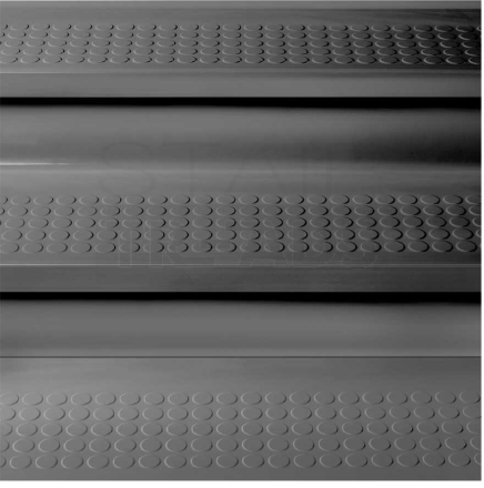 The GS920R One-Piece Rubber Stair Tread with Grit Tape