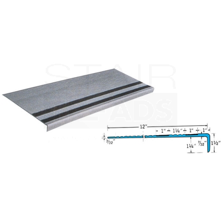 Vinyl Stair Treads GS365 with Grit Strip
