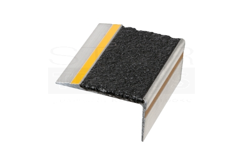 Aluminum Nosing 2" with Abrasive Grit Surface