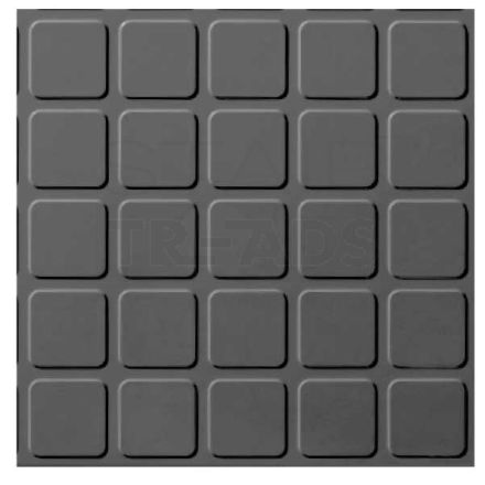 522 Raised Square Rubber Landing Tile