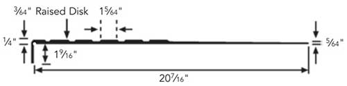 920R One-Piece Rubber Stair Tread